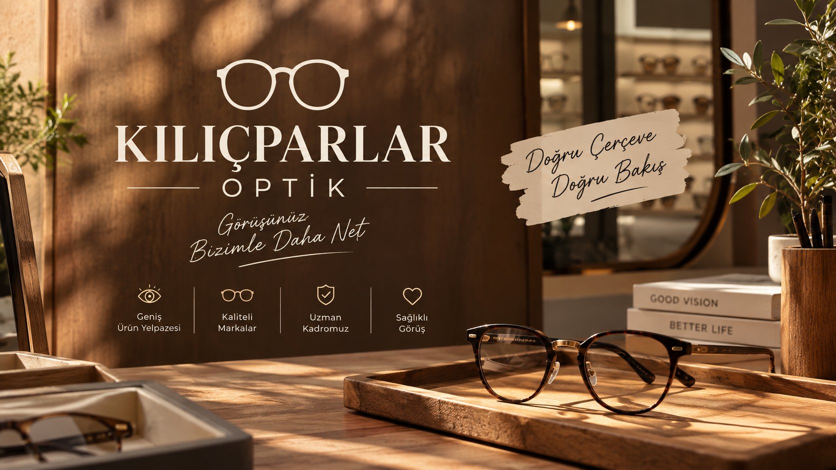 Kılıçparlar Optik - Görüşünüz Bizimle Daha Net - Doğru Çerçeve Doğru Bakış